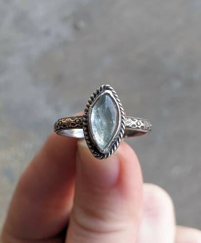 Aquamarine Ring size 10