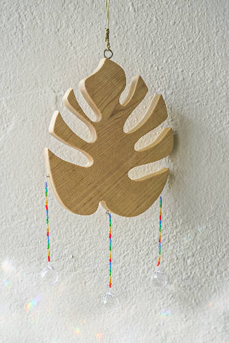 Rainbow monstera Suncatcher