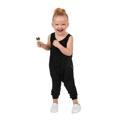 Toddler Momper Romper in Black
