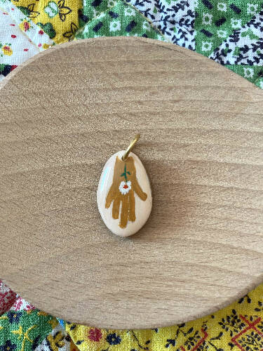 Handmade charms/bird/sun/hand with flower/bow