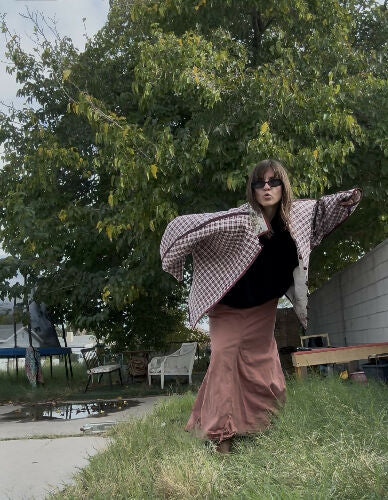 The Quilted Coat - Maroon- Reversible!