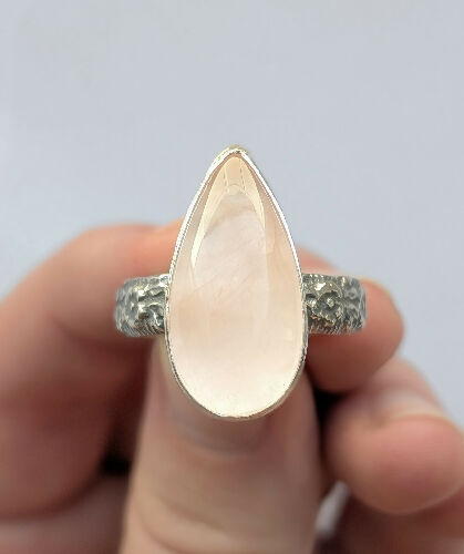 Rose Quartz Ring, Size 10