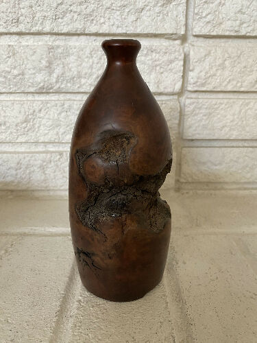 Wood turned vase vintage 1960’s