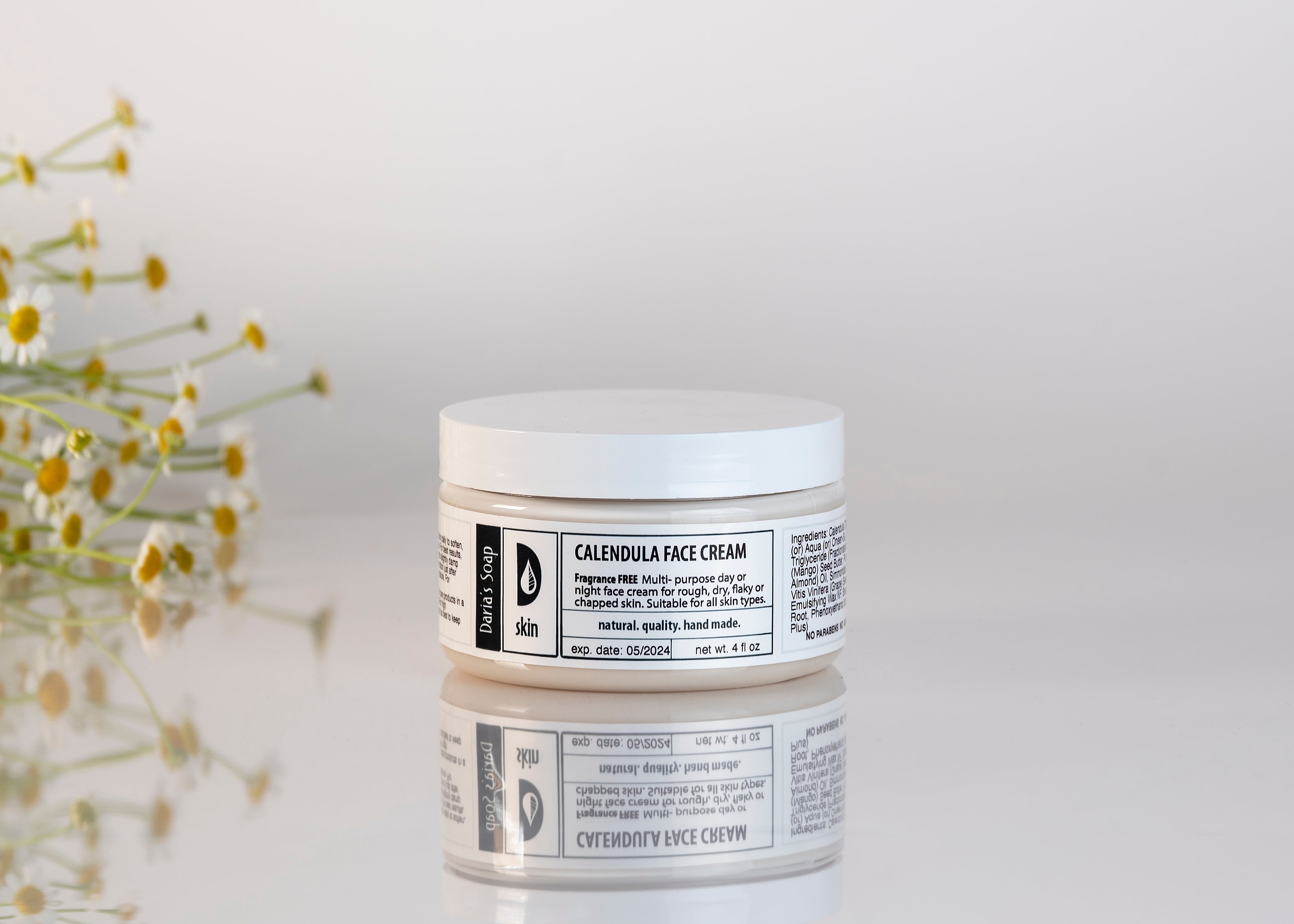 Calendula Face Cream (Essential oil free for very sensitive skin ...