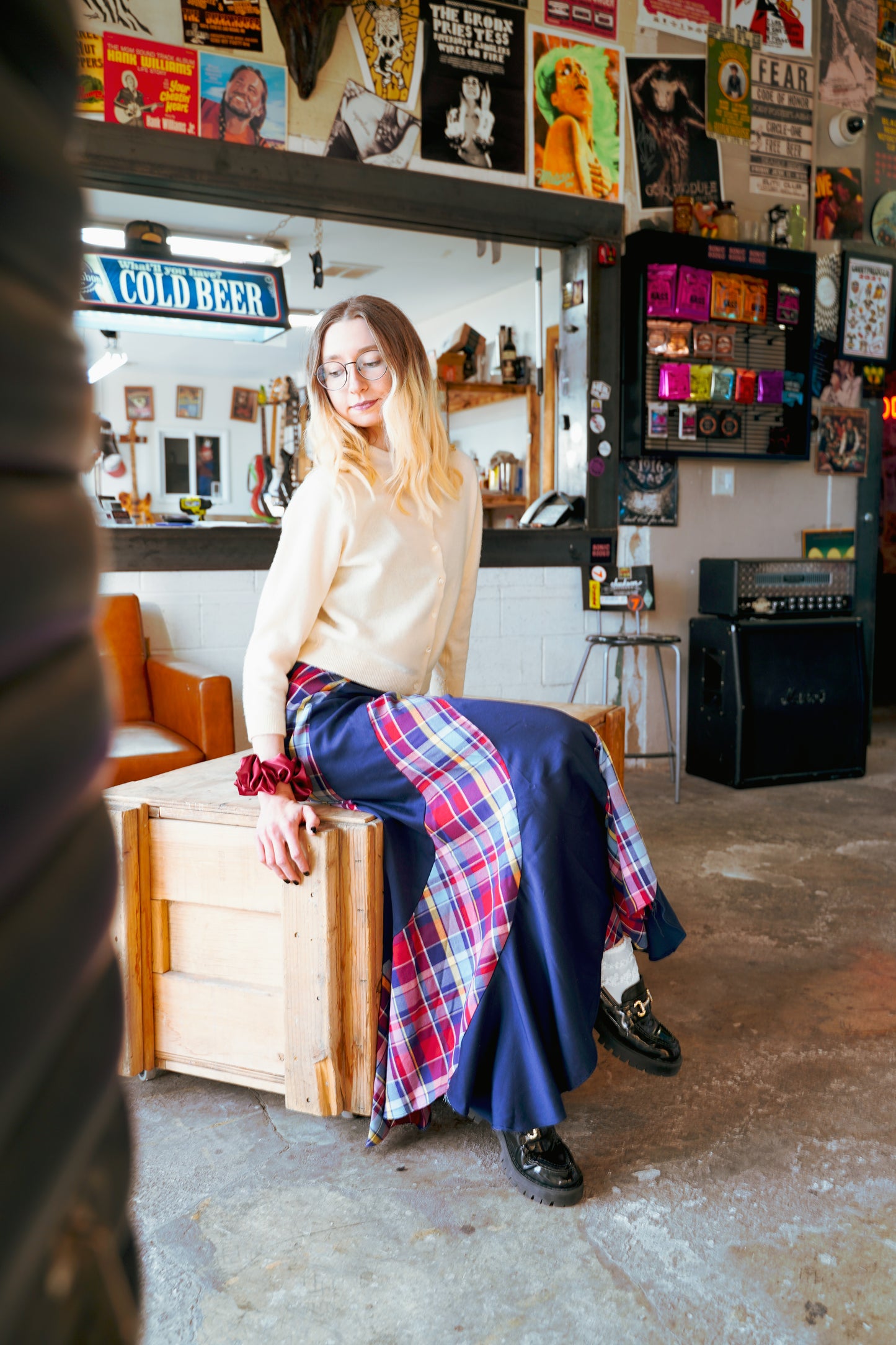 70’s Plaid Maxi Skirt