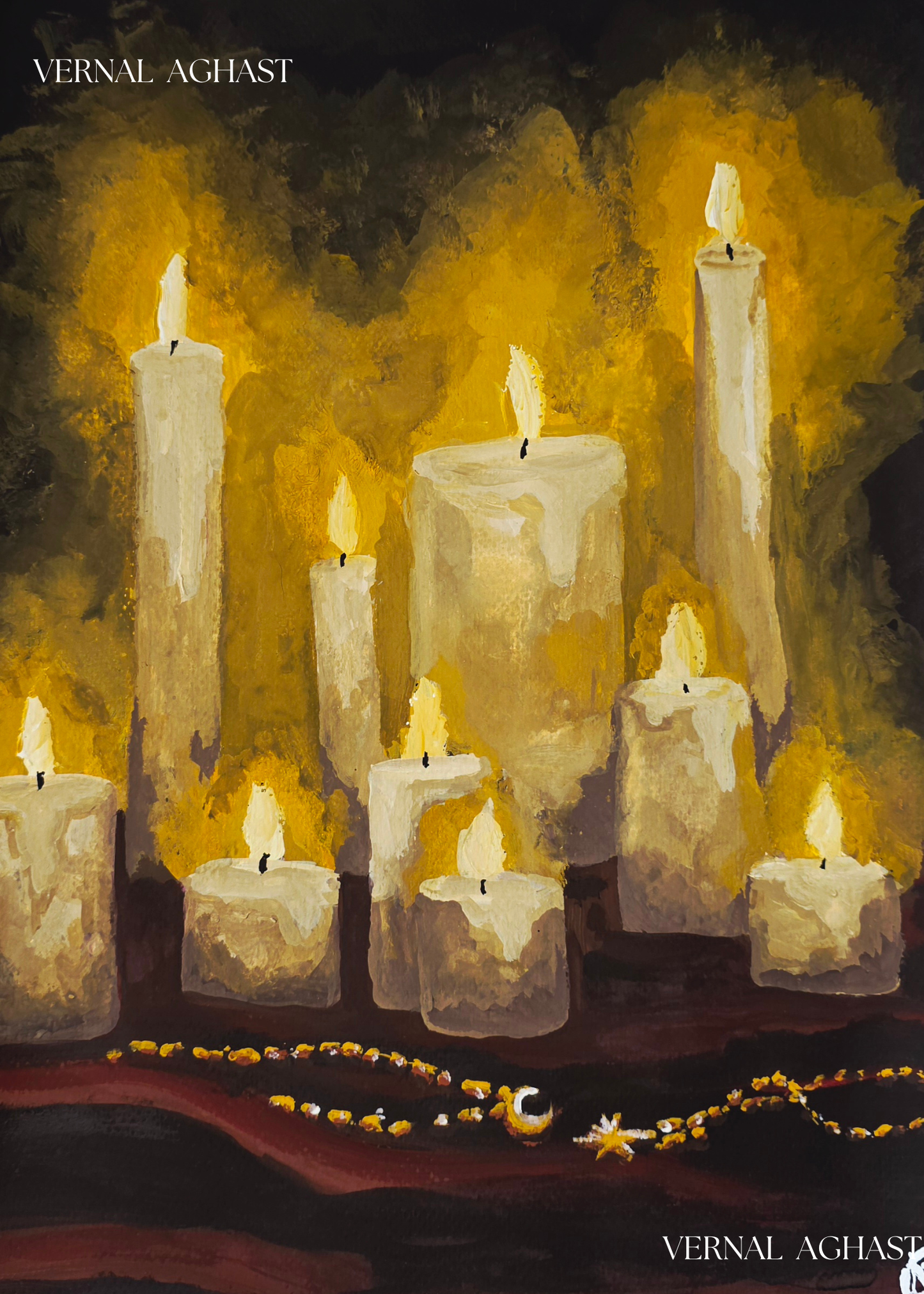 Golden Glow Art Print