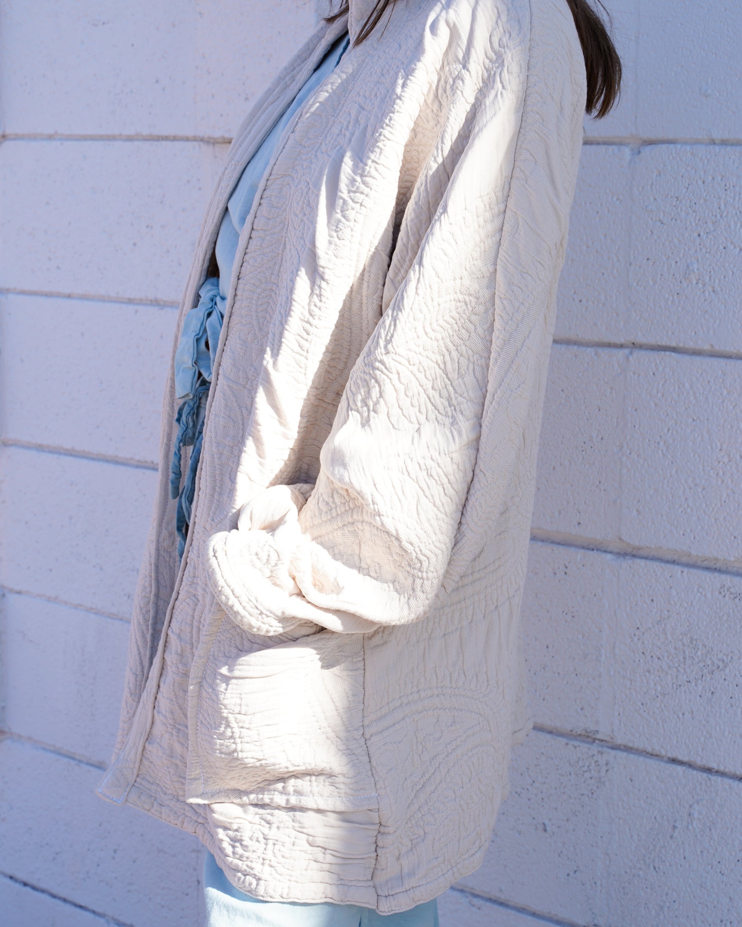 The Canyon Cardigan- Tan Cotton