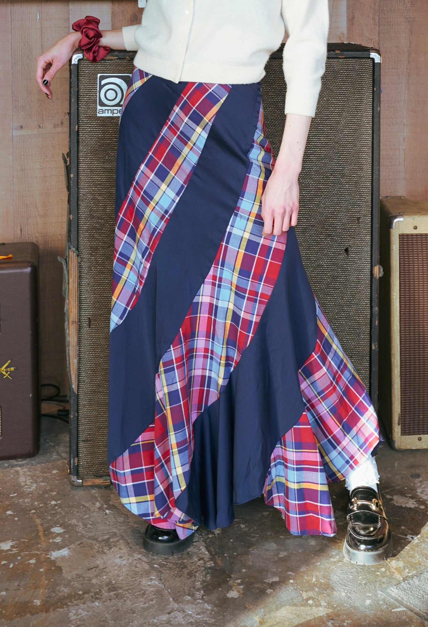 70’s Plaid Maxi Skirt