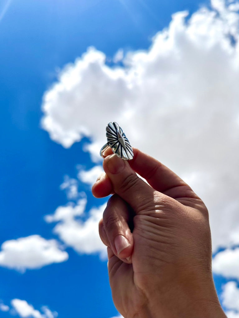 Sterling Concho Ring