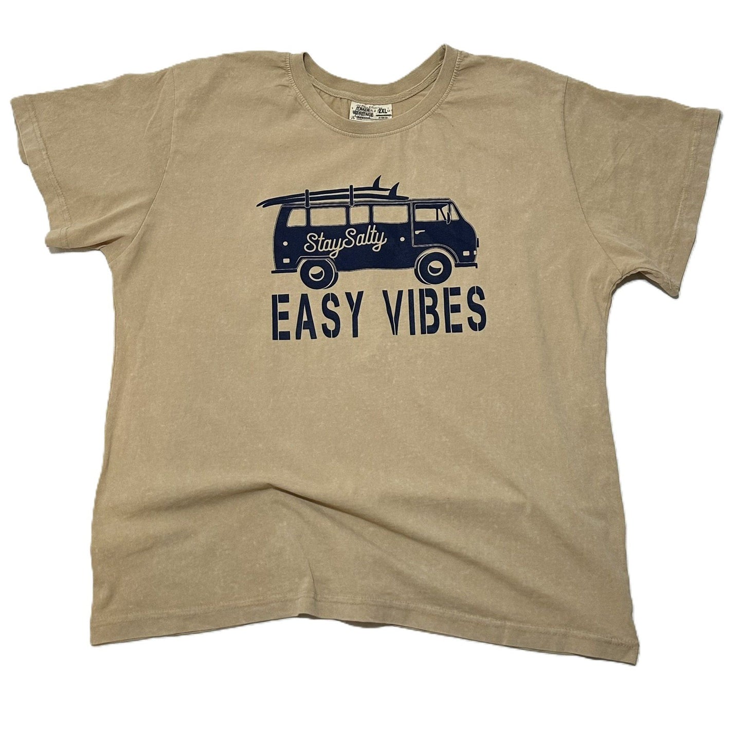 Acid Wash Tee Stay Salty Surf Van