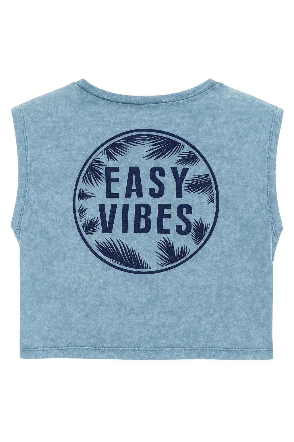 Acid Wash Cropped Muscle Top