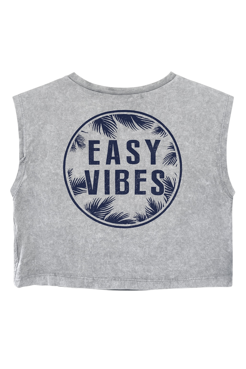 Acid Wash Cropped Muscle Top