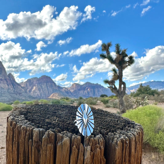 Sterling Concho Ring
