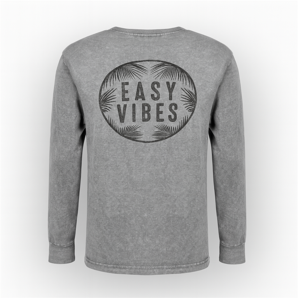 Acid Wash Long Sleeve Tee