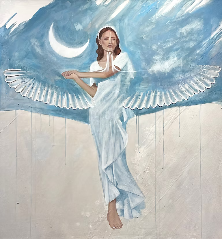 "Crescent Angel” Print