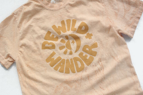 Wild + Wander Colorblast Tangerine T-Shirt (Unisex)