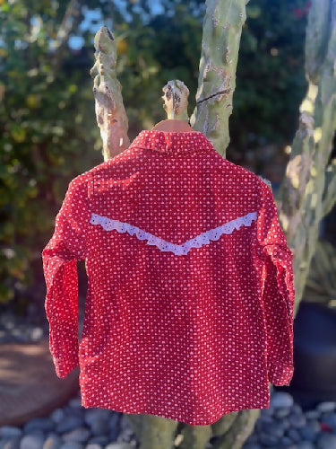 Vintage Keiki Western Hearts Top