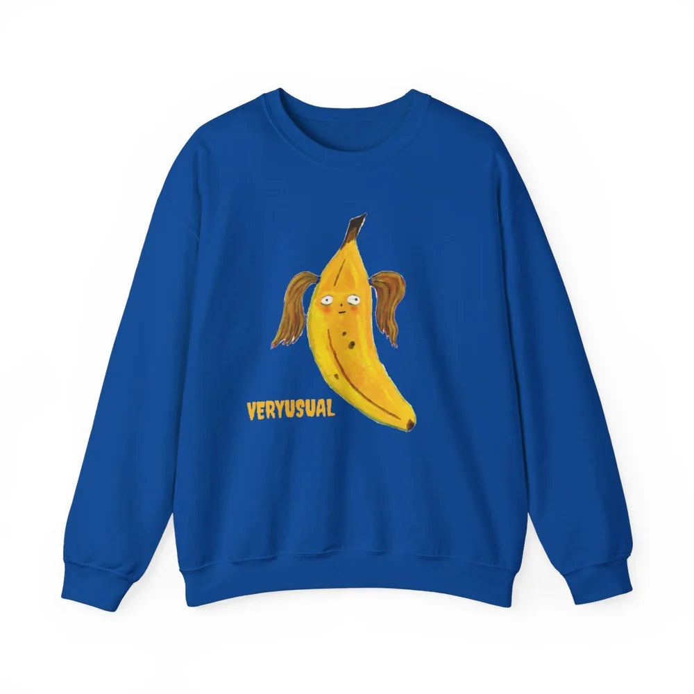 Banana with pigtails crewneck sweatshirt