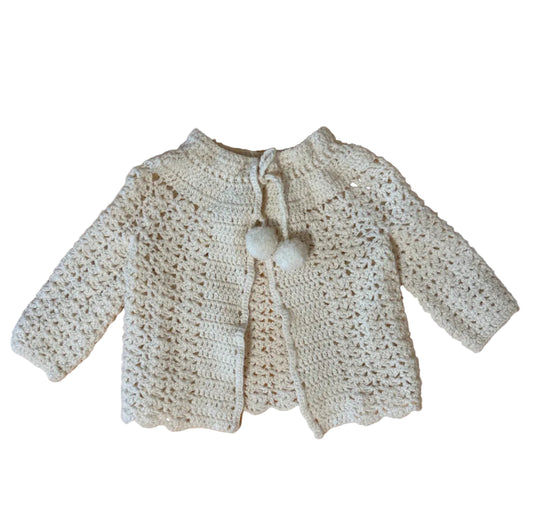 Vintage Keiki Cream Knit Cardigan