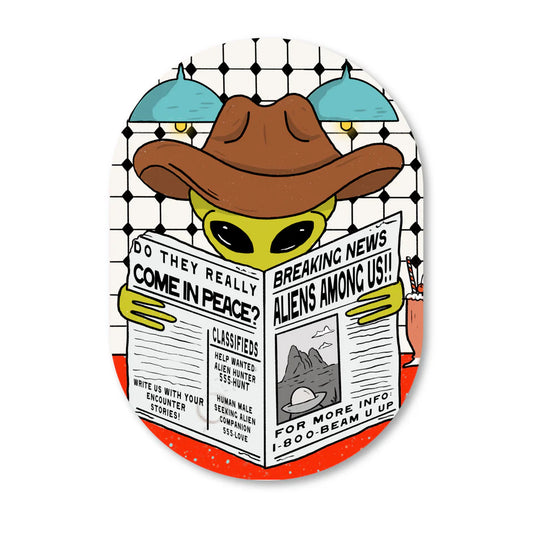 Aliens Among Us! Vinyl Sticker