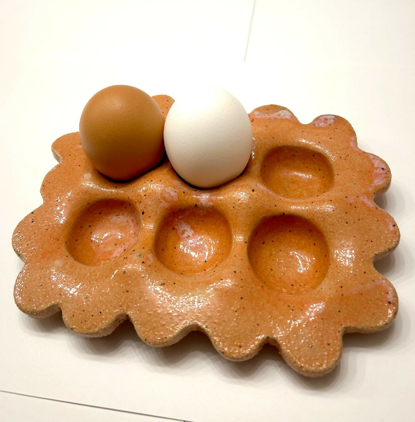 Handmade Ceramic Egg Tray & Jewelry Dish