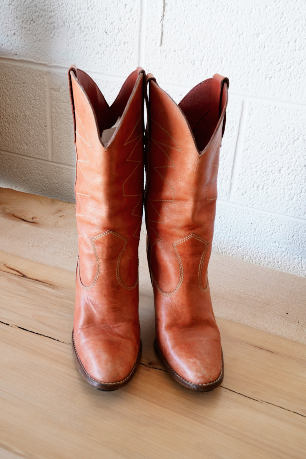 Pink Heel Cowboy Boots