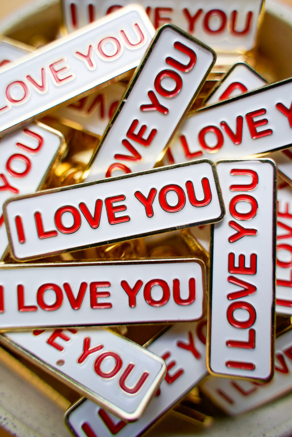 I Love You Pin & Magnet