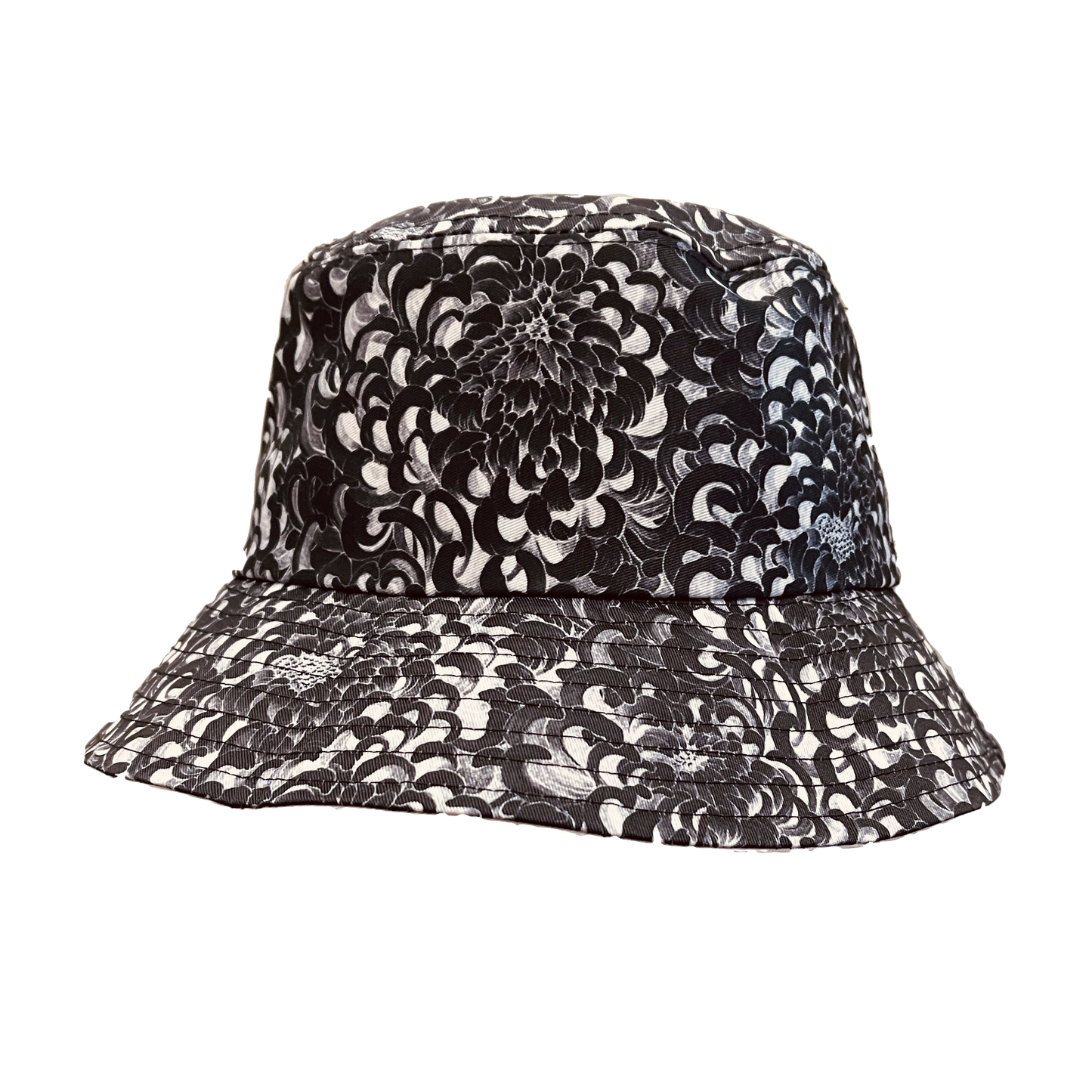 Black Chrysanthemum - Round Hat