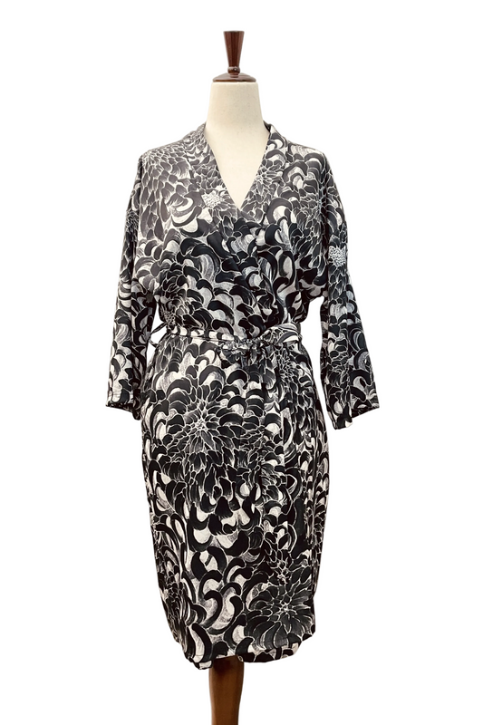 Black Chrysanthemum - Artist Edition Kimono