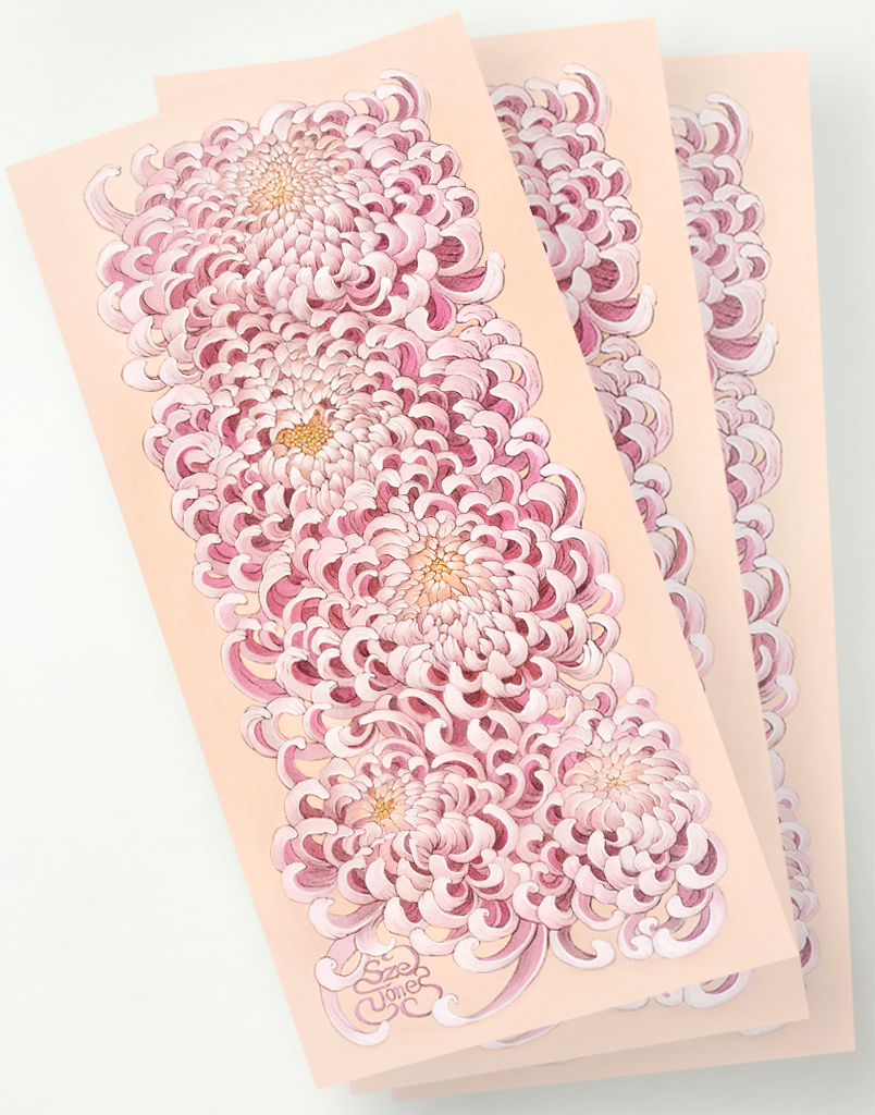 Chrysanthemum - Notecard | Bookmark