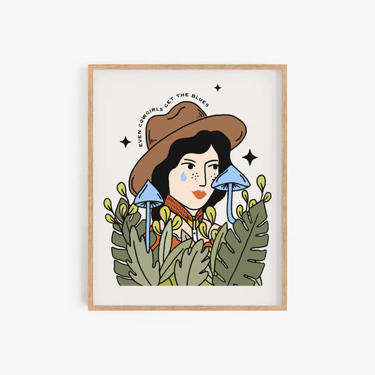 Cowgirl 8x10 Art Print