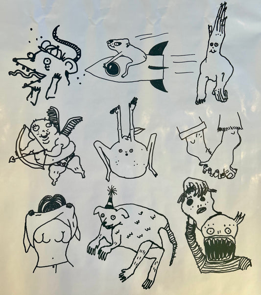 Characters wrapping paper