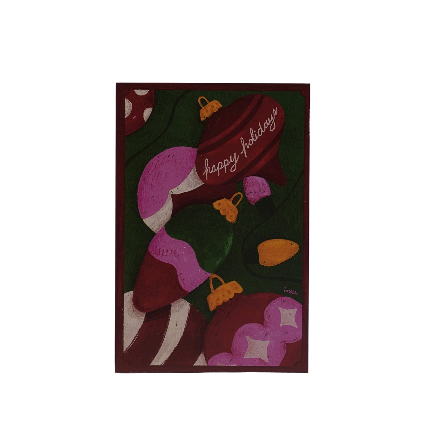 Holiday Ornaments - 4x6 "Holiday Postcard"