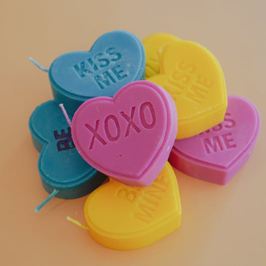 Candy Heart Candle