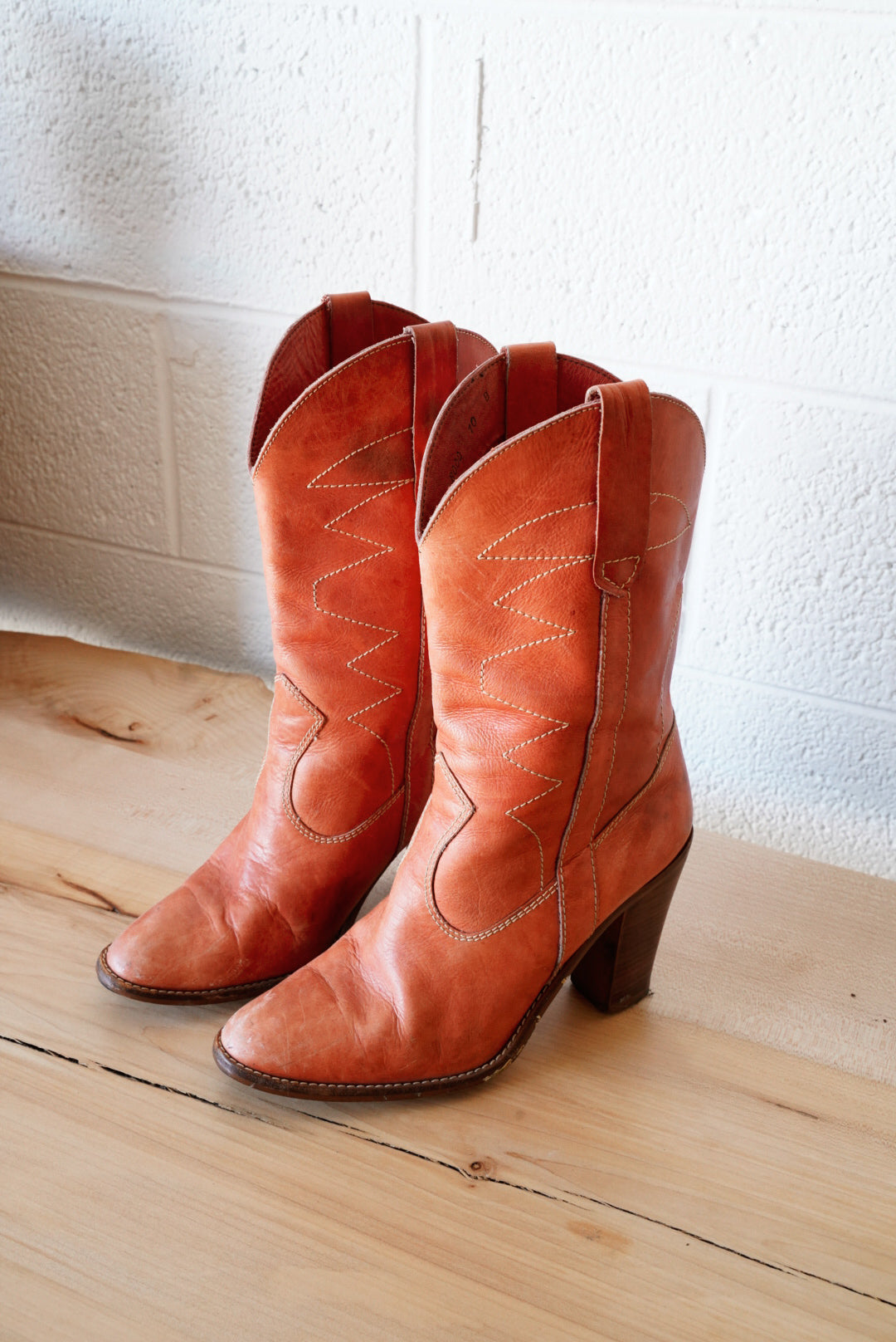Pink Heel Cowboy Boots