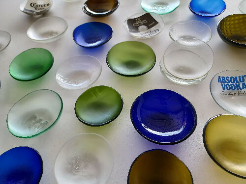 Recycled Glass Plate - Round