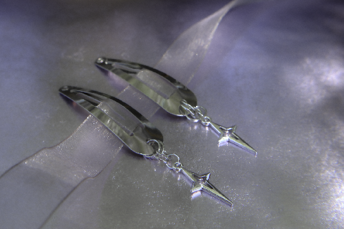 Starbust City Hair Clips - Silver