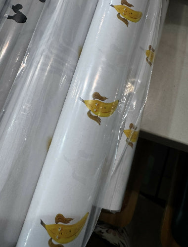 Banana with pigtails wrapping paper