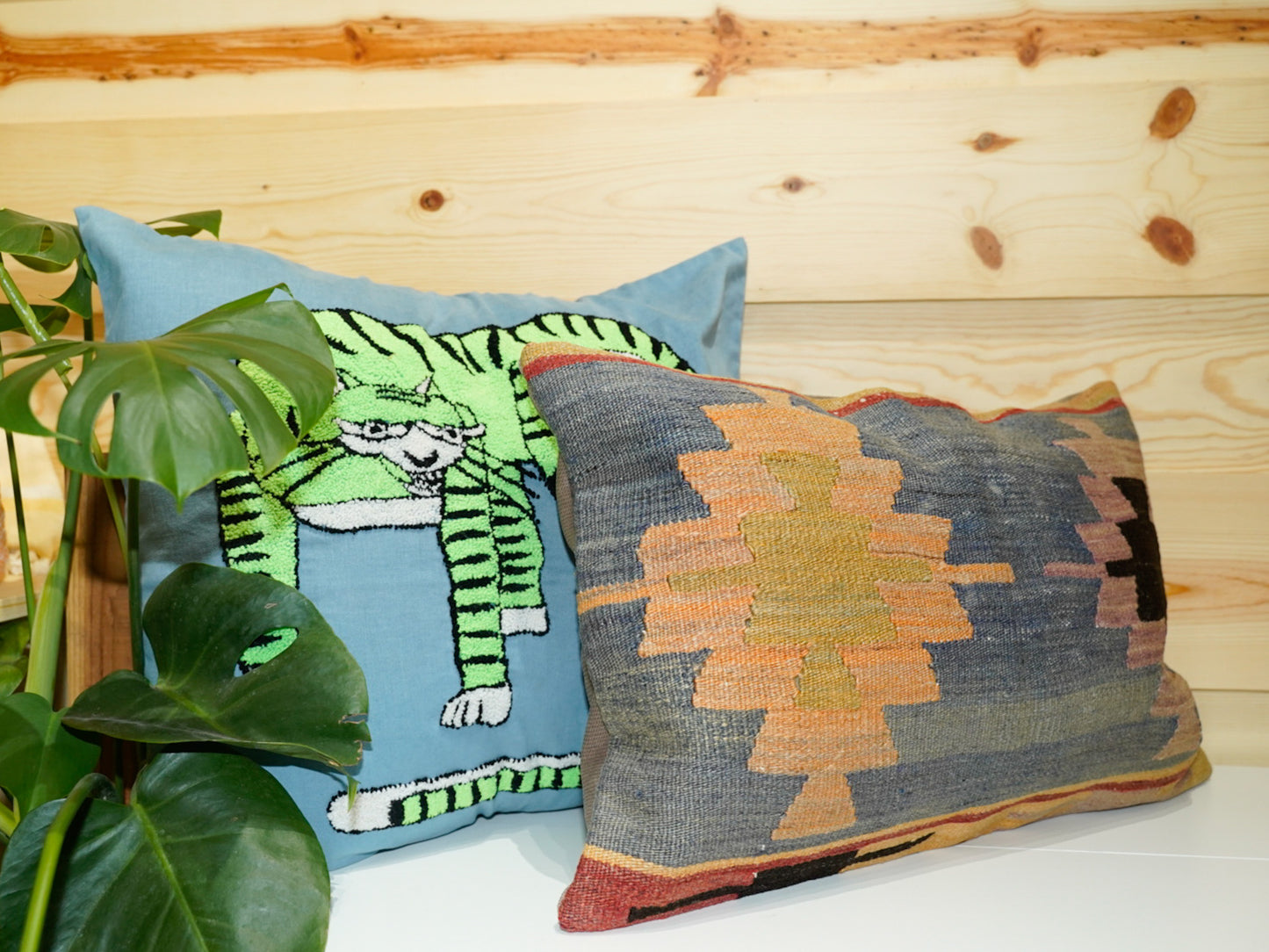 Khun Road Hand Crafted Mongolian Tiger Pillows - Misc Colors