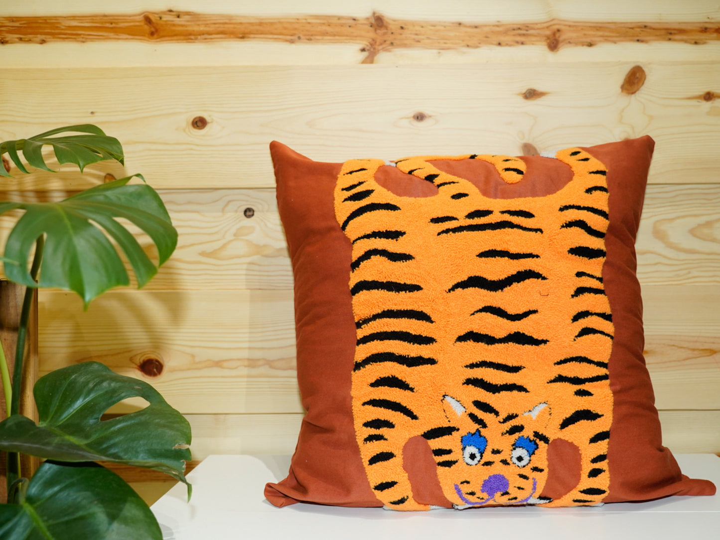 Khun Road Hand Crafted Mongolian Tiger Pillows - Misc Colors