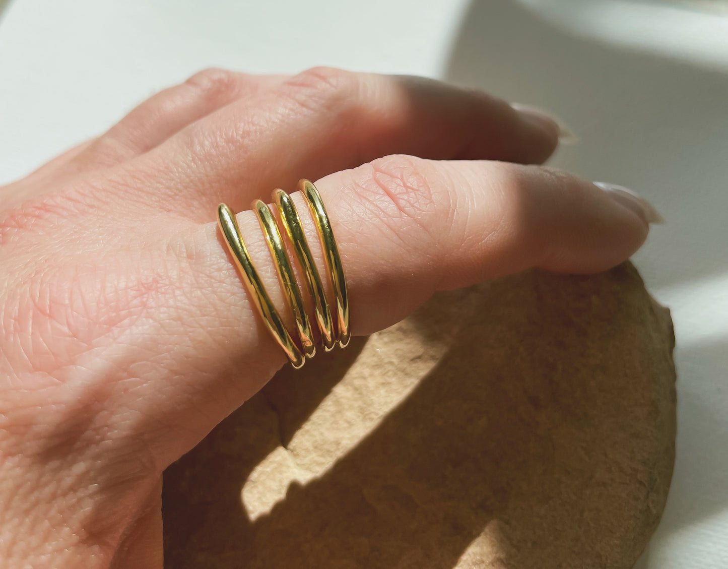 Raw Point Stacking Ring
