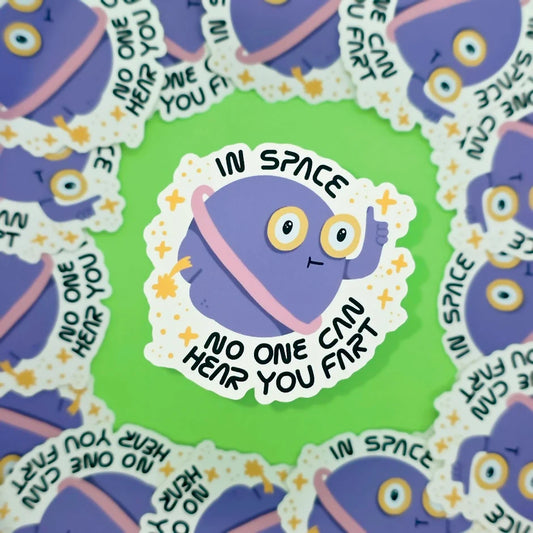 In space no one can hear you Sticker