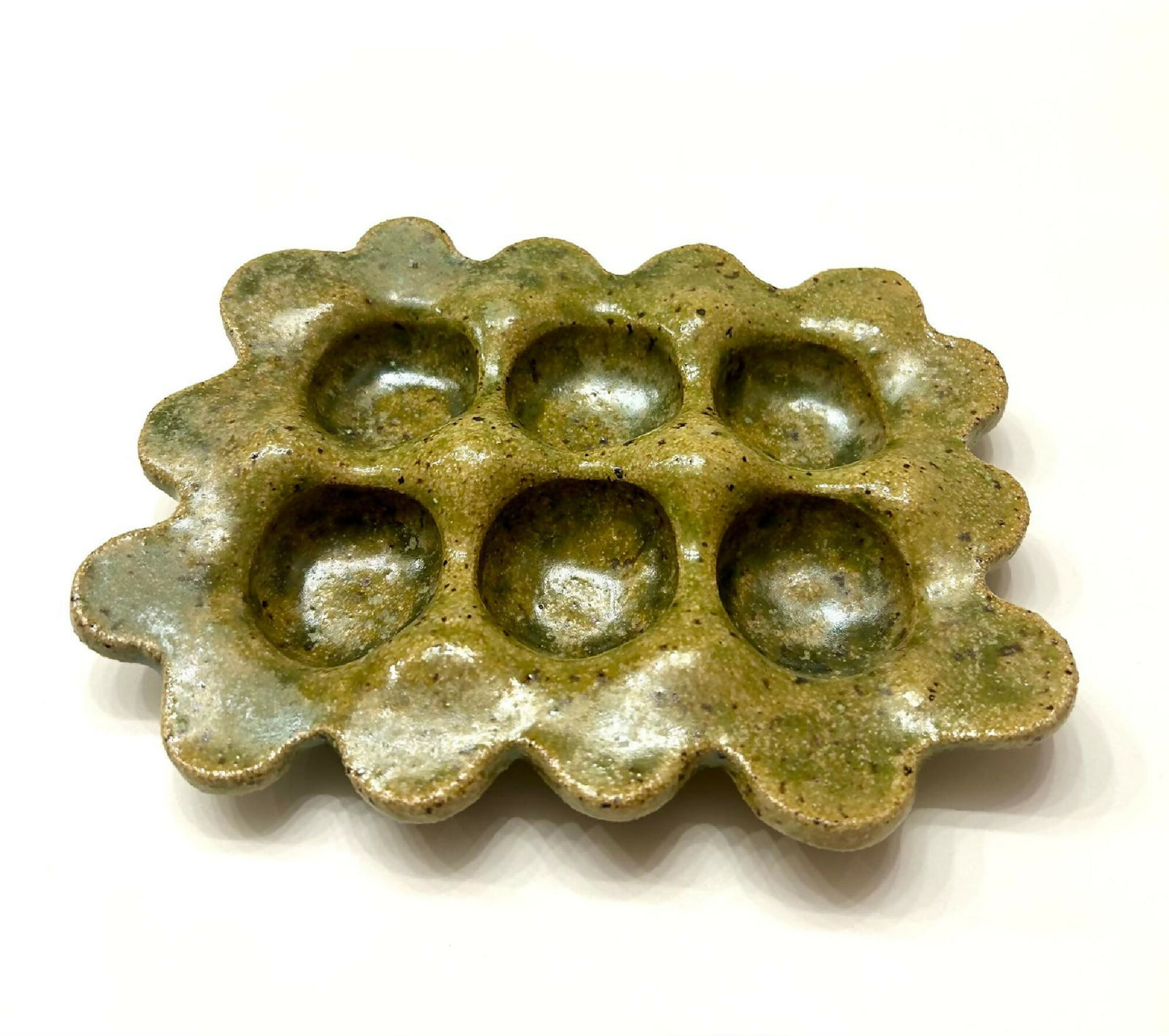 Handmade Ceramic Egg Tray & Jewelry Dish