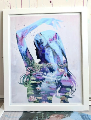 Lovely Lilly Framed 16” x 20” Art Print