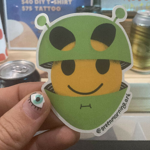 Just Happy Sticker