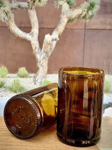 Health-Ade Kombucha drinking glass
