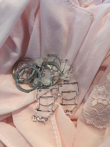 Tofu Tees Dump Trump Keychain