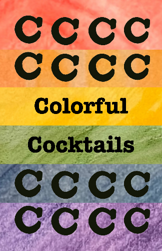 Colorful cocktails zine