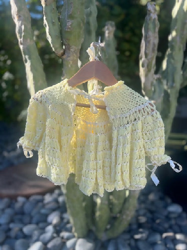 Vintage Keiki Yellow 2 Pc Cardigan