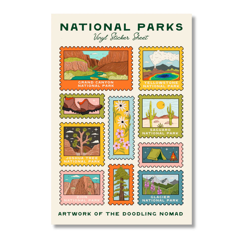 National Park Sticker Sheet